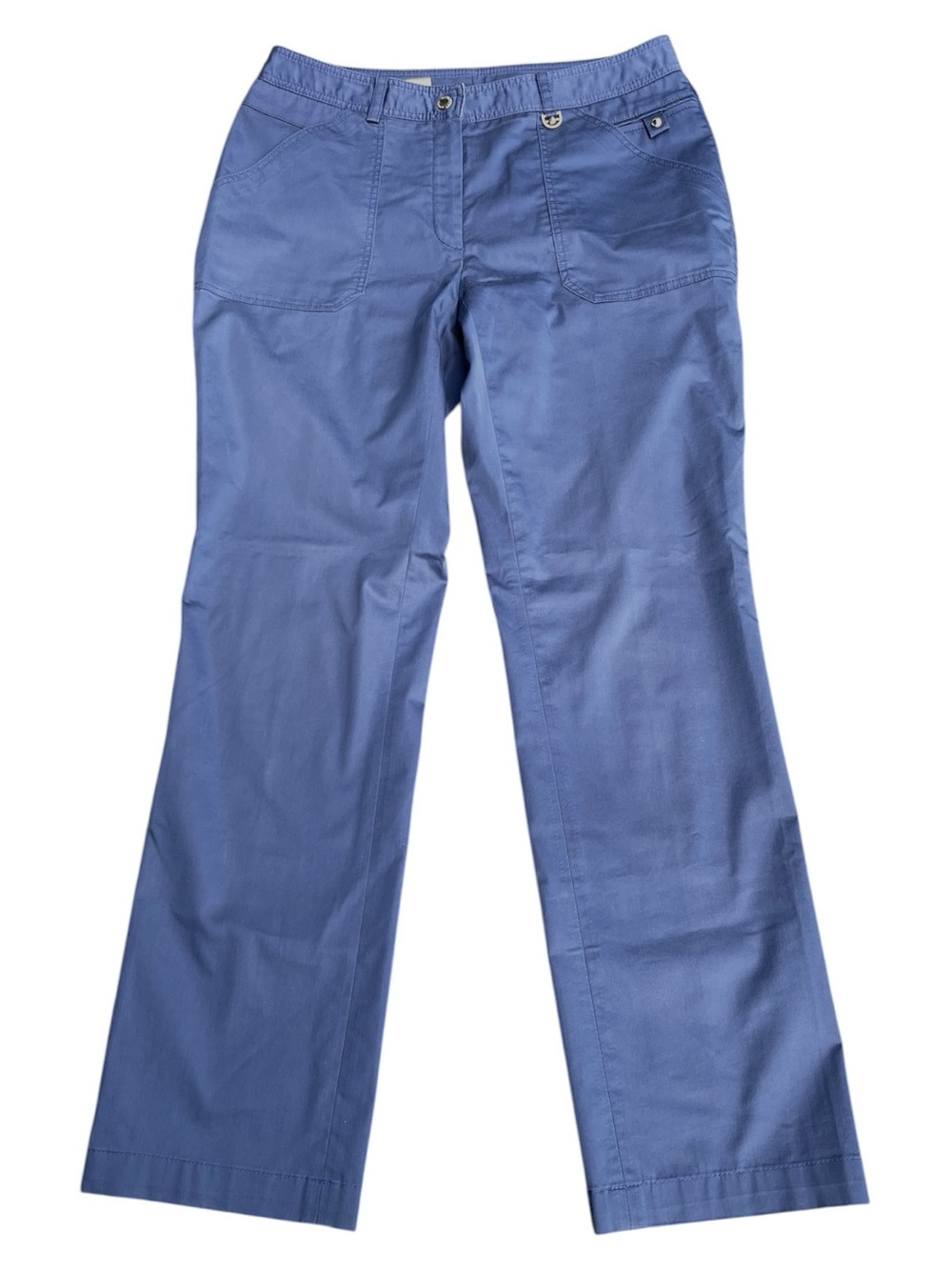 Wolsey Golf Blue Cotton Blend Sheen Straight Leg Pant (4)
